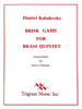 Brisk Game for Brass Quintet, Kabalevsky, arr. S. Charpie, pub. Trigram