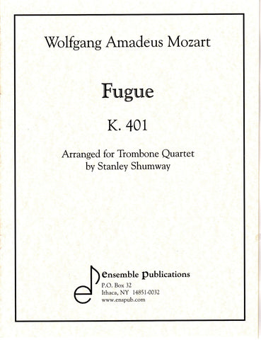 Fugue for Trombone Quartet by Wolfgang Amadeus Mozart, pub. Ensemble