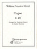Fugue for Trombone Quartet by Wolfgang Amadeus Mozart, pub. Ensemble