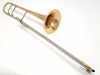 Schmelzer Model 1 Tenor Trombone in Gold Brass with Long Crook