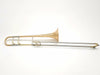 Schmelzer Model 1 Tenor Trombone in Gold Brass with Long Crook