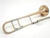 Schmelzer Model 1 Tenor Trombone in Gold Brass with Long Crook