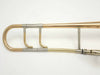 Schmelzer Model 1 Tenor Trombone in Gold Brass with Long Crook