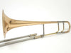 Schmelzer Model 1 Tenor Trombone in Gold Brass with Long Crook