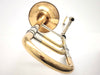 Schmelzer Model 1 Tenor Trombone in Gold Brass with Long Crook