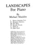 Landscapes for Piano, by Michael Mauldin, pub. Trigram