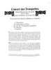 Concert Des Trompettes for Band by Michel Richard de LaLande, Transcribed by William A. Schaeffer, pub. Trigram