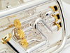 Miraphone M5050 Euphonium: Edition Model in Silver Plate with Gold Trim and Hard Case