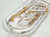 Miraphone M5050 Euphonium: Edition Model in Silver Plate with Gold Trim and Tuning Trigger