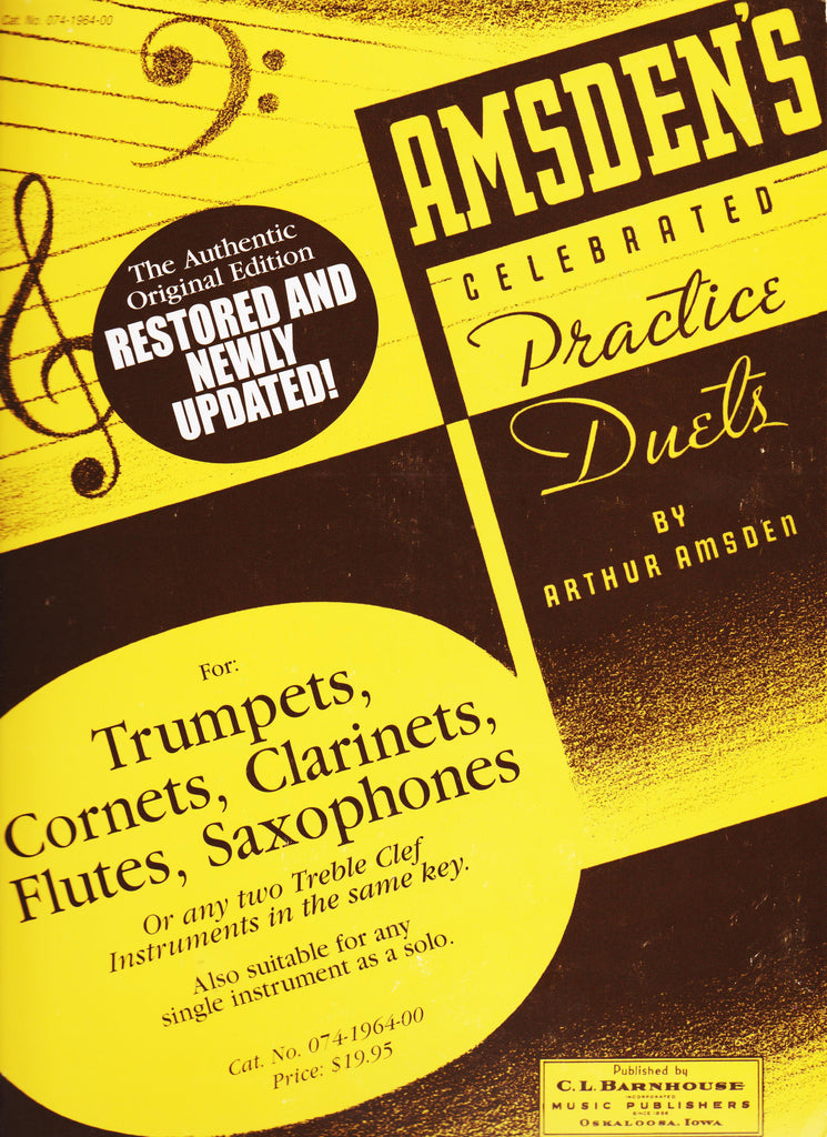 Practice Duets for Trumpet by Arthur Amsden, pub. Barnhouse