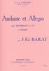 Andante and Allegro for Trombone and Piano by J. Barat, pub. Leduc Hal Leonard