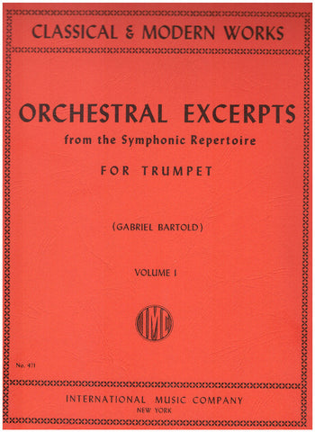 Orchestral Excerpts for Trumpet Volumes 1, pub. International