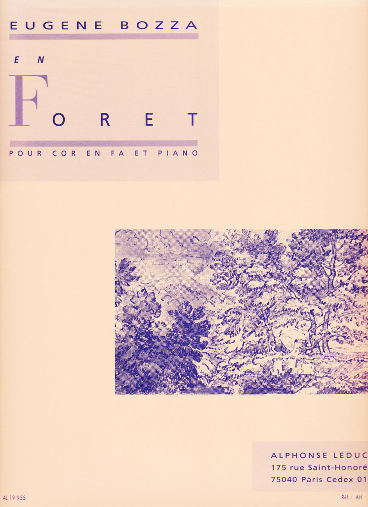En Foret for Horn by Eugene Bozza, pub. Leduc Hal Leonard