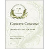 The Legato Etudes for Tuba by Giuseppe Concone, trans. Wesley Jacobs, pub. Encore