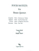 Four Motets (Italian) for Brass Quintet, tr. by Ralph Sauer, pub. Trigram