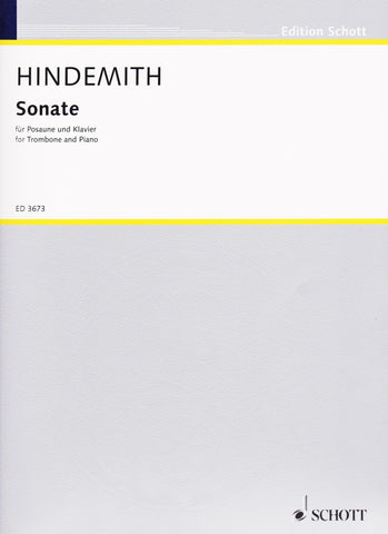 Sonata (1941) for Trombone and Piano by Paul Hindemith, pub. Hal Leonard