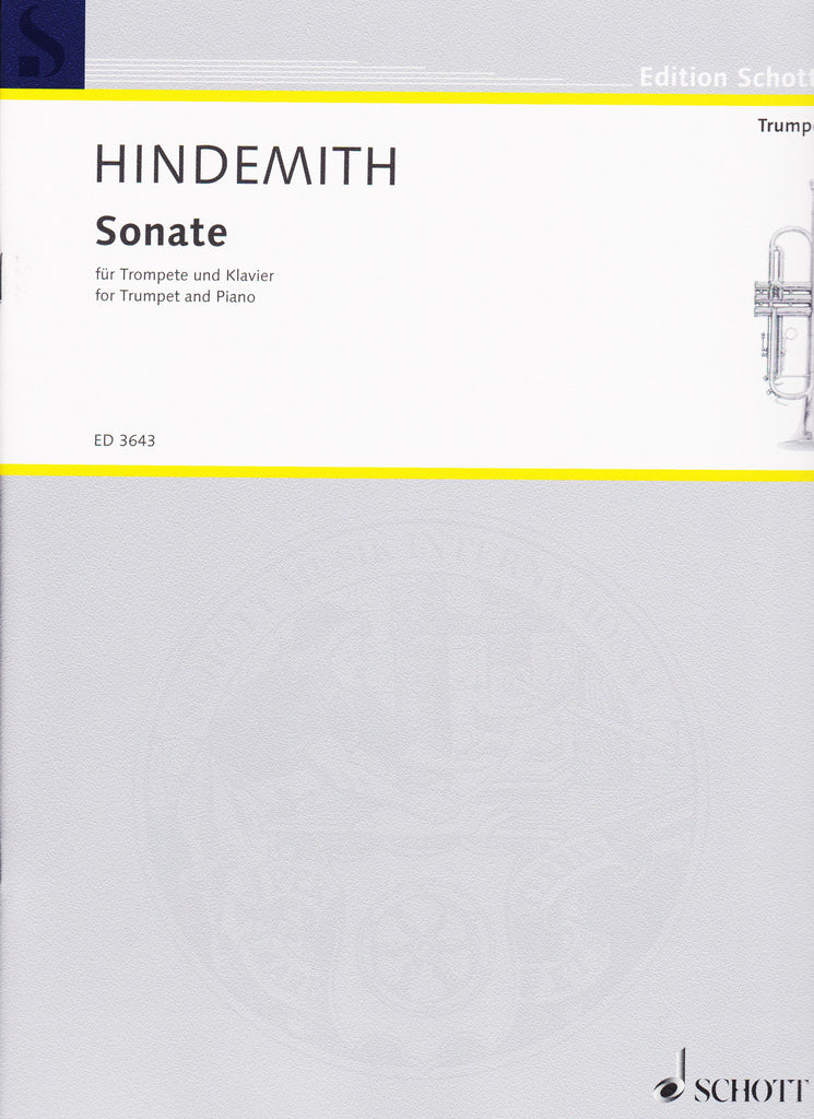 Sonata (1939) for Trumpet and Piano by Paul Hindemith, pub. Hal Leonard