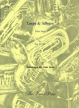 Largo & Allegro Tuba Duet by Jay Krush, pub. Bim