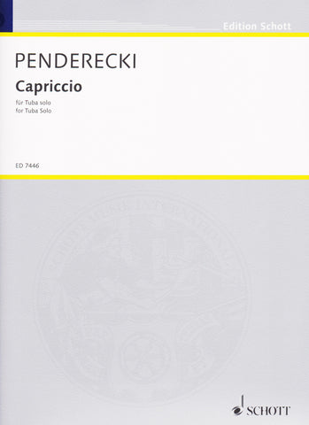 Capriccio (1980) for Solo Tuba by Krzysztof Penderecki, pub. Hal Leonard
