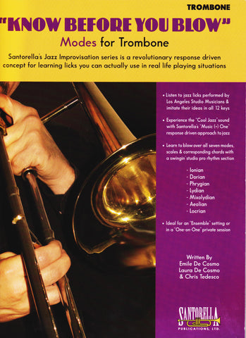 Know Before You Blow Modes for Trombone by Chris Tedesco, pub. Santorella