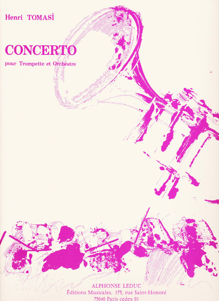 Concerto For Trumpet and Piano by Henri Tomasi, pub. Leduc Hal Leonard