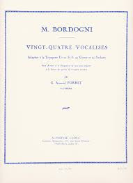 Vingt-Quatre Vocalises for Trumpet by Marco Bordogni, pub. Leduc Hal Leonard