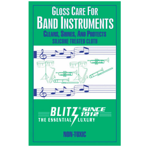 Blitz Gloss Care Lacquer Polishing Cloth for Band Instruments