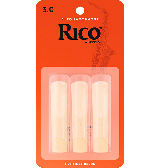 Rico Eb Alto Sax Reeds 3-Pack